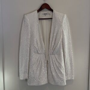 Badgley Mischka Sequin Embellished Blazer